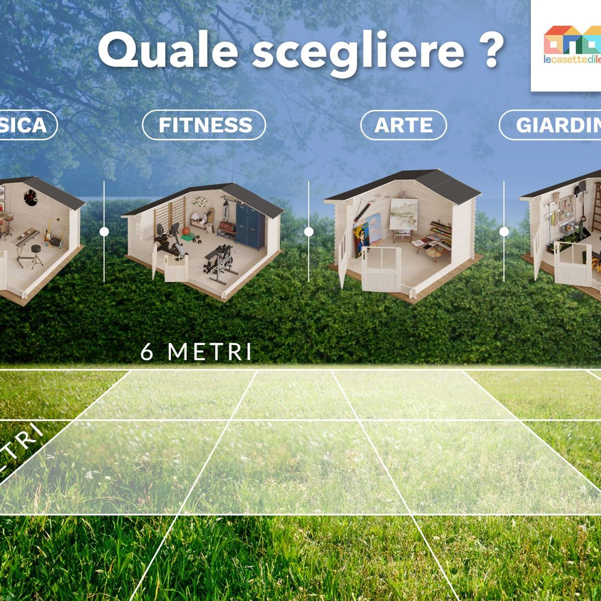 Casina in legno: come scegliere quella adatta al tuo giardino