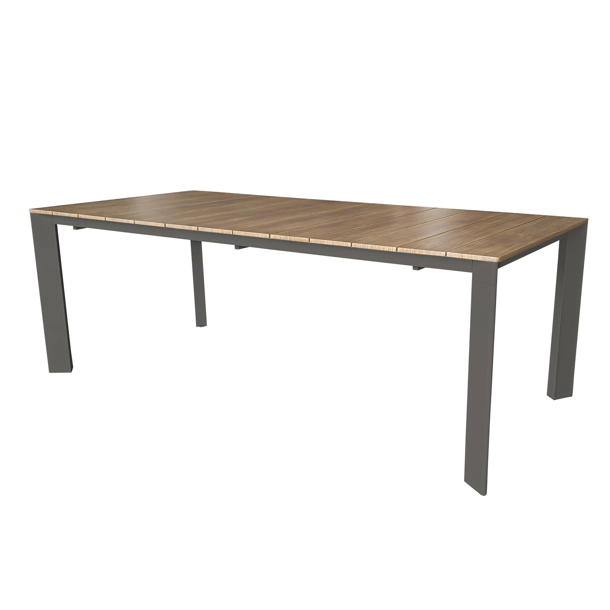 TAVOLO SACRAMENTO 215/280 X 100 TAUPE / EFFETTO LEGNO