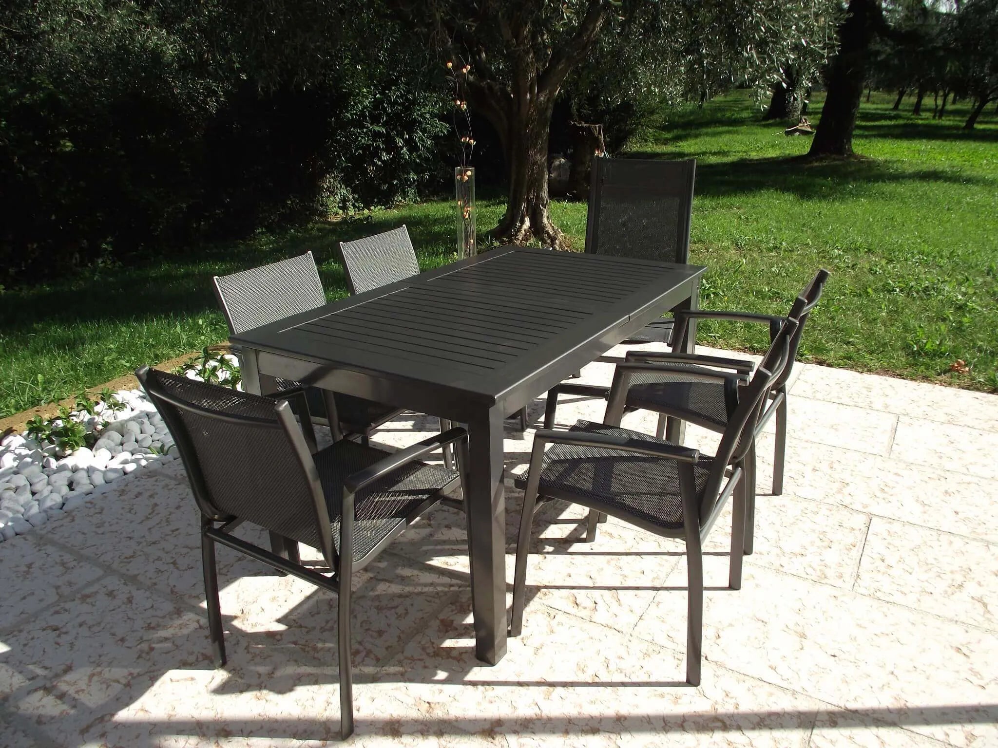 TAVOLO CUBA ALLUNGABILE 150/210 X 90 ANTRACITE