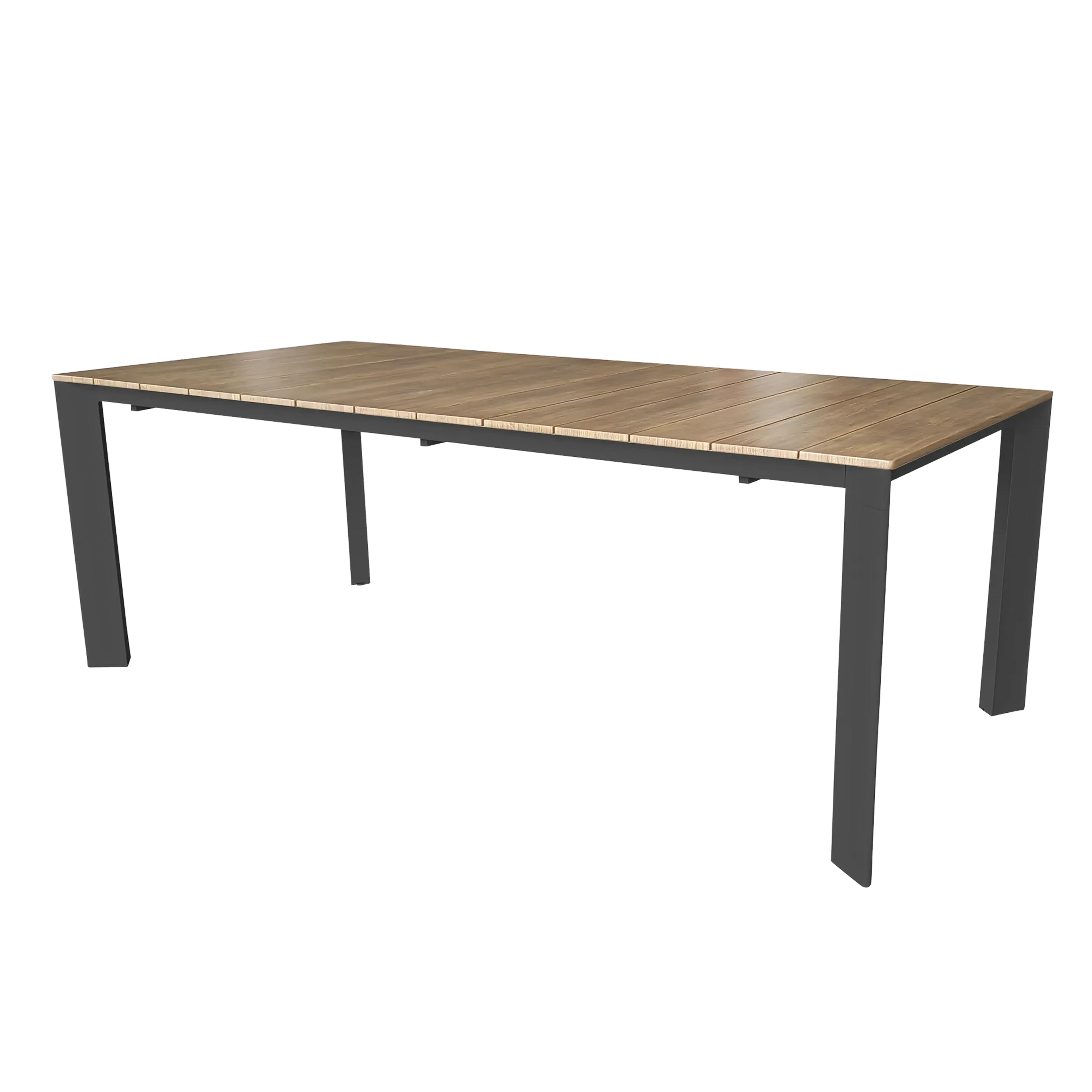 TAVOLO SACRAMENTO 215/280 X 100 ANTRACITE/ EFFETTO LEGNO