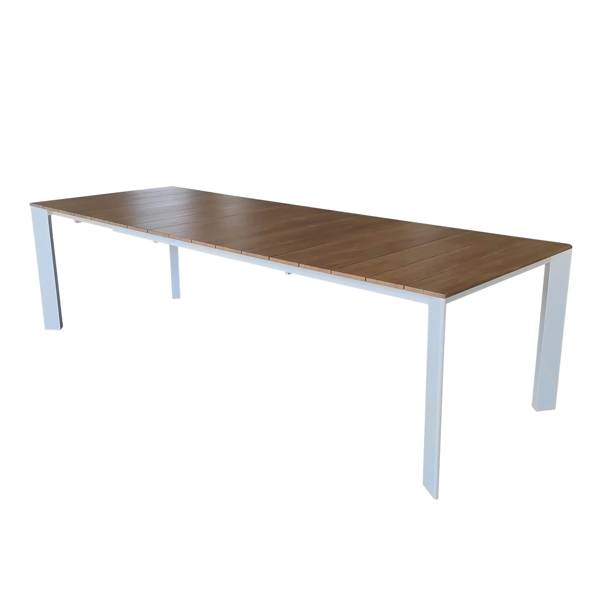 TAVOLO SACRAMENTO 215/280 X 100 BIANCO / EFFETTO LEGNO