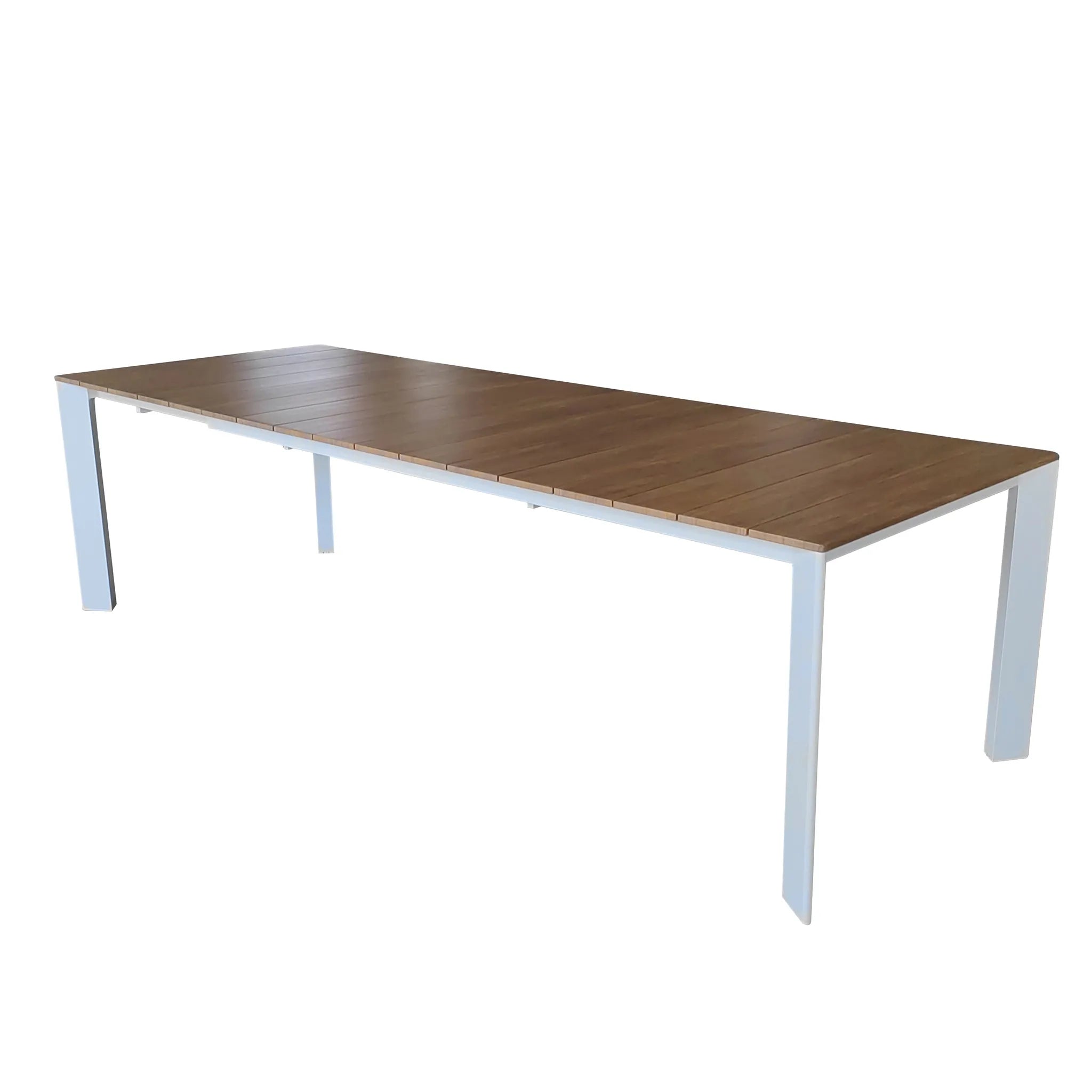 TAVOLO SACRAMENTO 215/280 X 100 BIANCO / EFFETTO LEGNO